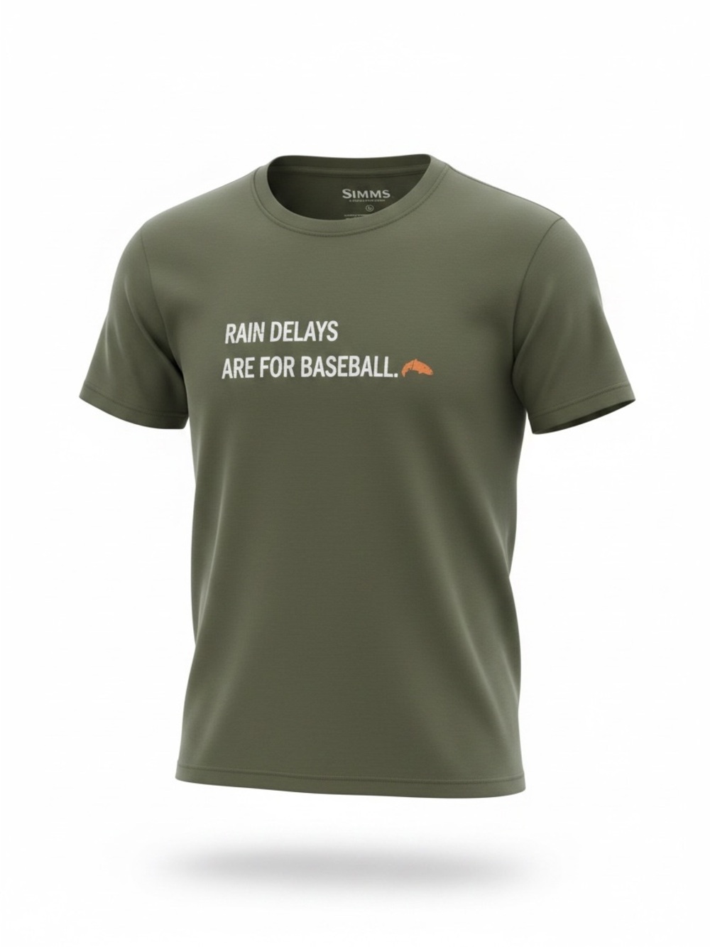 Simms Rain Delays Are For Baseball Tee Size M